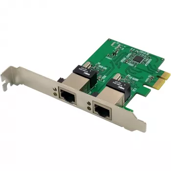 Tinklo plokštė InLine 51128K Dvigubas Gigabit 2x RJ45 PCIe x1