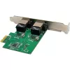 Tinklo plokštė InLine 51128K Dvigubas Gigabit 2x RJ45 PCIe x1