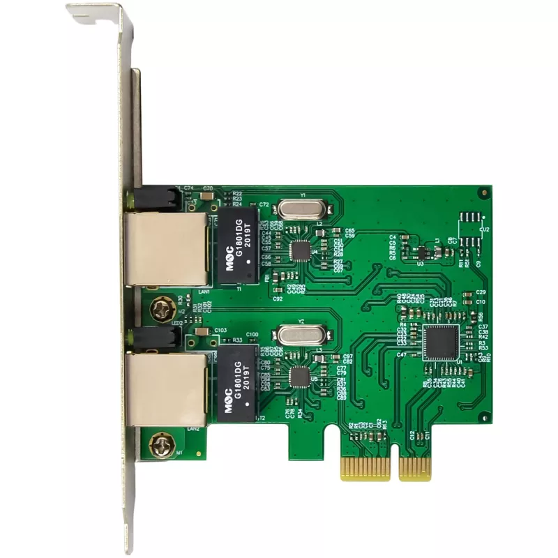 Tinklo plokštė InLine 51128K Dvigubas Gigabit 2x RJ45 PCIe x1