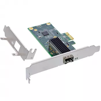 InLine Gigabit tinklo plokštė, 1x SFP, PCIe x1, su žemo profilio laikikliu