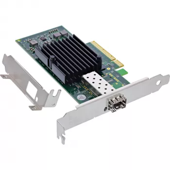 InLine 10 Gigabit tinklo plokštė, 1x SFP+, PCIe x8, su žemo profilio laikikliu