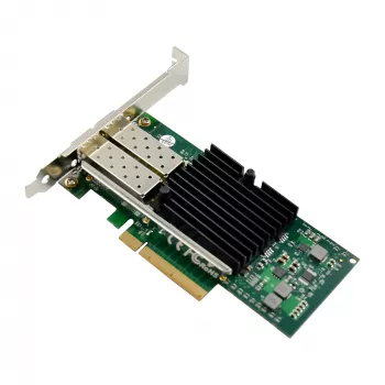 InLine Dual 10 Gigabit tinklo plokštė, 2x SFP+, PCIe x8, su žemo profilio laikikliu