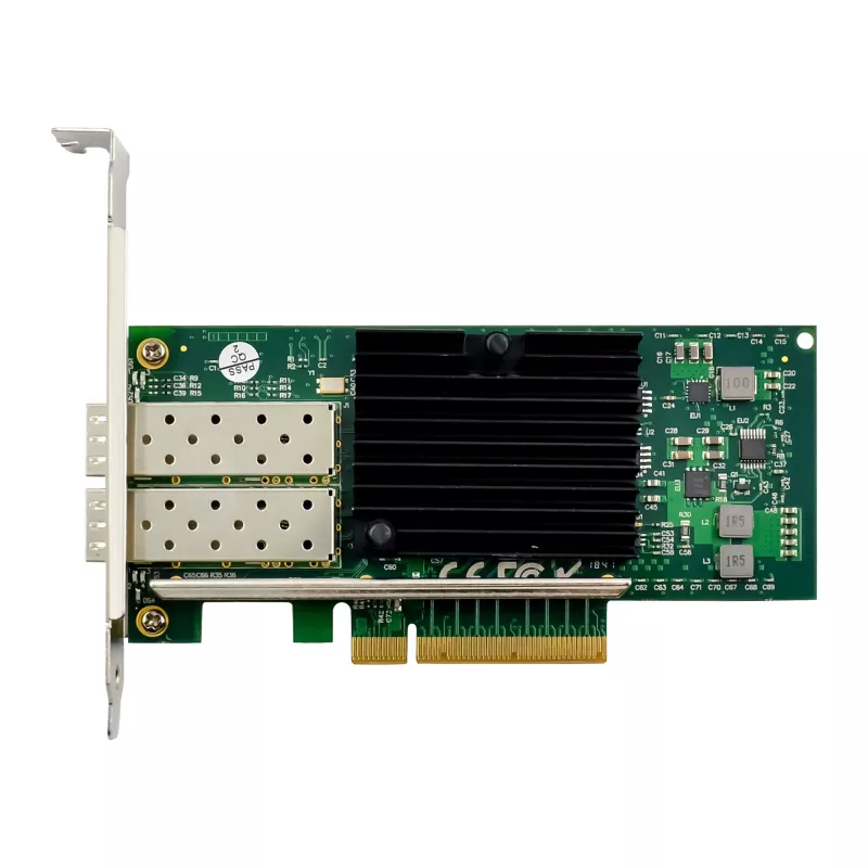 InLine Dual 10 Gigabit tinklo plokštė, 2x SFP+, PCIe x8, su žemo profilio laikikliu
