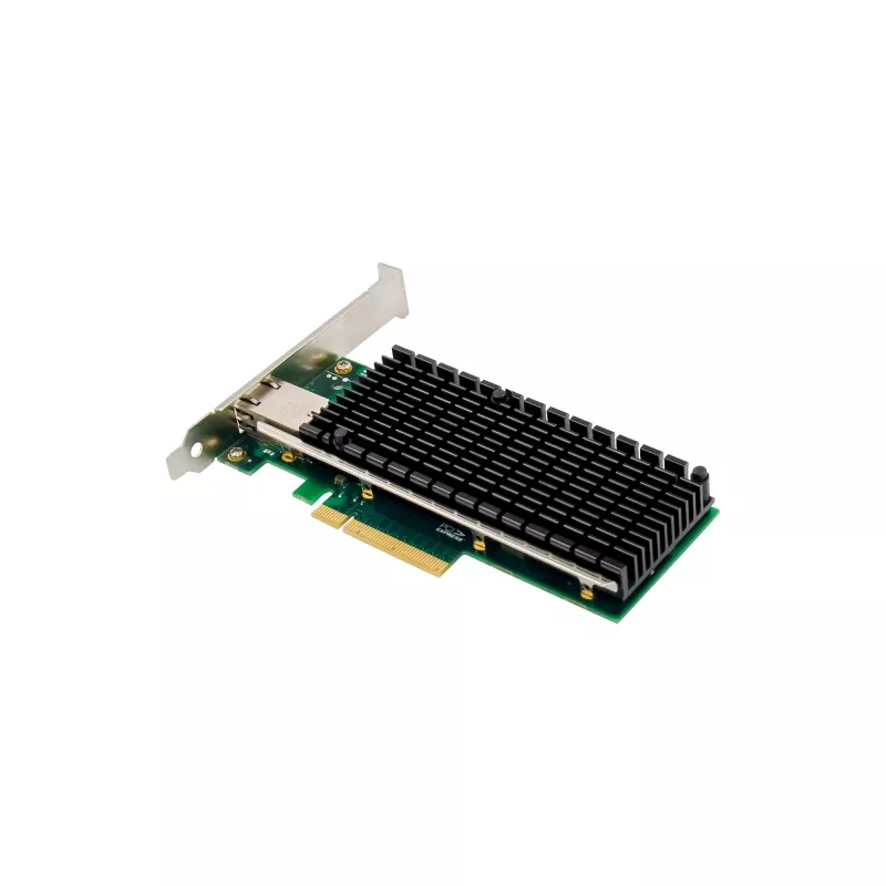 InLine 10 gigabitų tinklo plokštė, 1x RJ45 10Gb/s, PCIe x8, su žemo profilio laikikliu