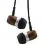 Ausinės InLine woodin-ear – laidinės į ausį dedamos ausinės su graikinio riešuto detalėmis