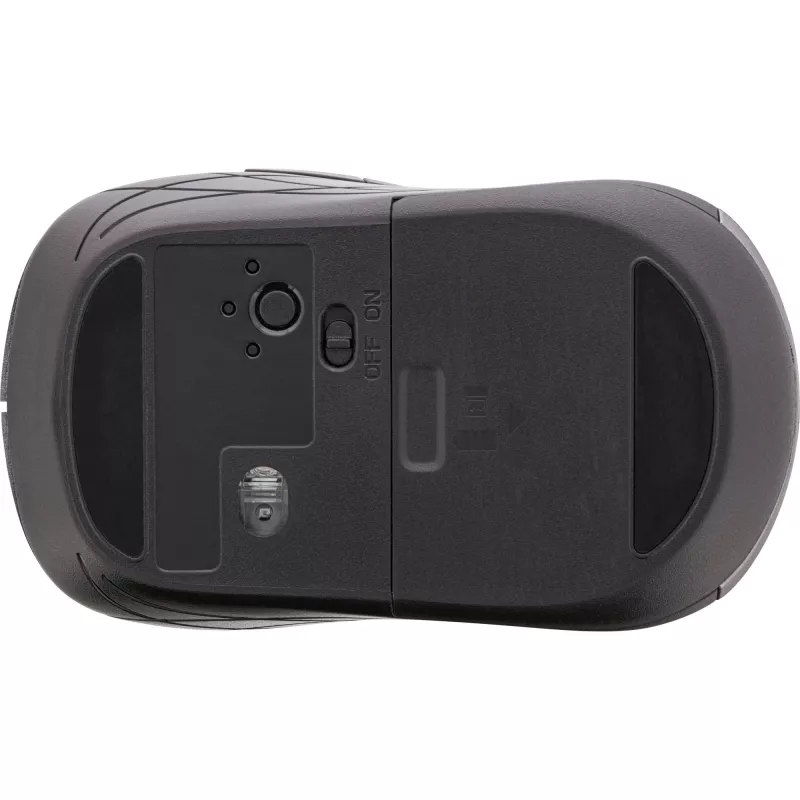 InLine pelė 3-in-1, Bluetooth + 2x 2,4 GHz, 5 mygtukai, optinė, pilka/juoda