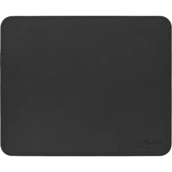 InLine pelėdos kilimėlis Premium PU oda juodas, 255x220x3mm