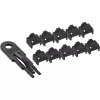InLine RJ45 prievado blokavimo rinkinys, 10 blokatorių su raktu, juodos spalvos