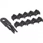 InLine RJ45 prievado blokavimo rinkinys, 10 blokatorių su raktu, juodos spalvos