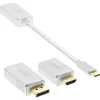 InLine USB ekrano keitiklių rinkinys 6-in-1, 4K/60Hz sidabrinis