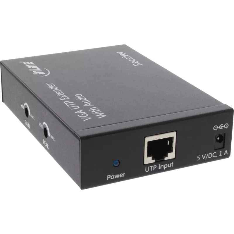 InLine VGA + garso imtuvas (Receiver) iki 300 m per UTP/STP tinklo kabelį RJ45