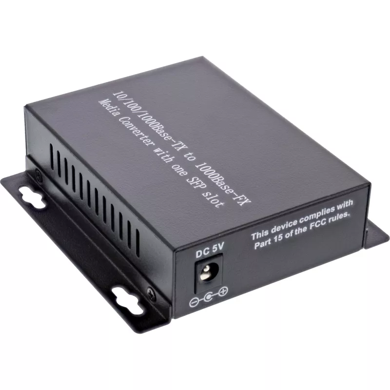 InLine 66659D Tinklo keitiklis varis–šviesolaidis 10/100/1000 Mb/s TP į SFP, vienmodis, 20 km