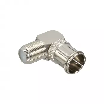 InLine adapteris F-Quick vyriškas SAT į F moterišką SAT kampuotas 69923W