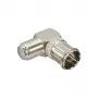 InLine adapteris F-Quick vyriškas SAT į F moterišką SAT kampuotas 69923W