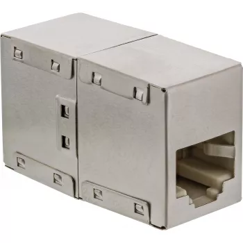 InLine Cat.5e adapter visiškai ekranuotas metalinis 2x RJ45 motina į motiną tiesioginis