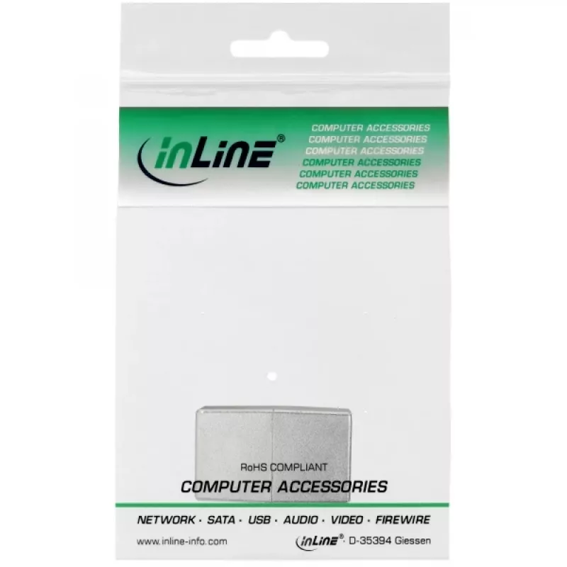 InLine jungtis Cat.5e Patch Cable Connector 2x RJ45 moteriška ekranuota tiesioginė