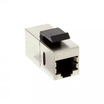 InLine RJ45 modulis moteriška į moterišką SNAP-In Cat.6 STP 74206M