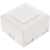 Sieninė montažinė dėžutė paviršiniam arba įleidžiamam montavimui 2x RJ45 vertikali InLine 75602K