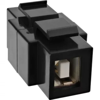 InLine USB 2.0 Snap-In modulis, USB 2.0 A lizdas / lizdas, baltas korpusas