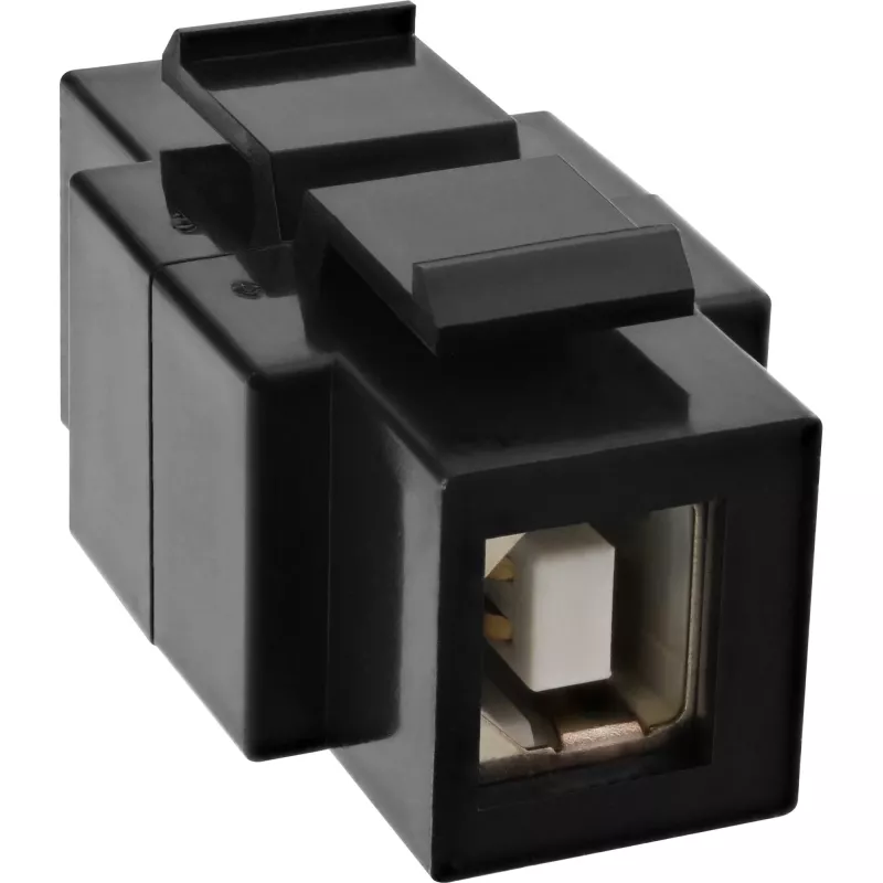 InLine USB 2.0 Snap-In modulis, USB 2.0 A lizdas / lizdas, baltas korpusas