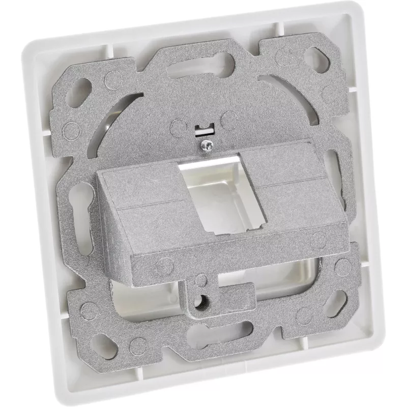 InLine rėmelio rinkinys 1x RJ45 Bu/LSA įdėklui, Keystone SNAP-In, baltas RAL9010