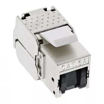 InLine 76202C Cat.6a RJ45 Keystone modulis su dulkių dangteliu, juodas