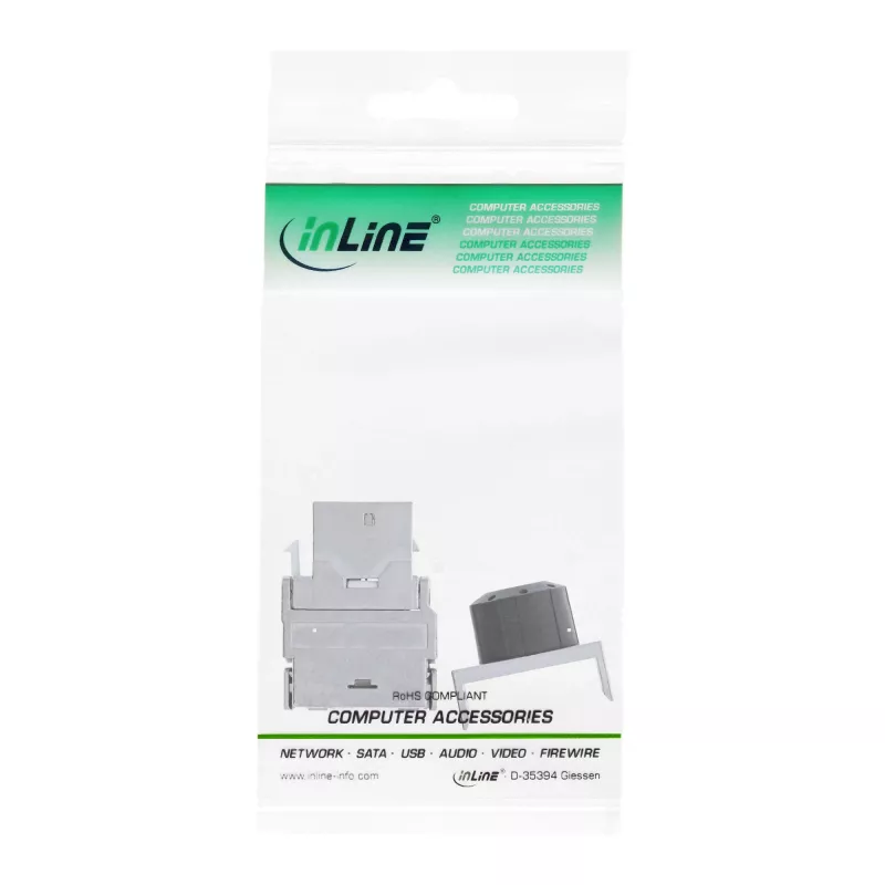 InLine Premium RJ45 Keystone Snap-In modulis Cat.6a su dulkių dangteliu