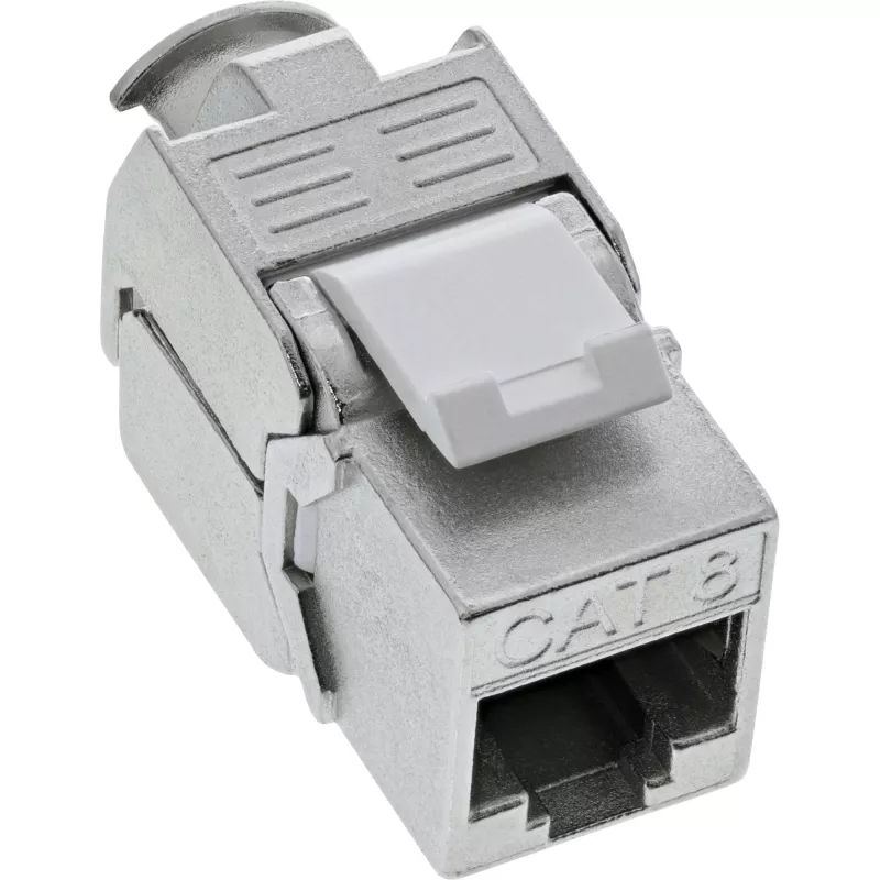 InLine RJ45 Keystone Snap-In modulis Cat.8.1 plokščias metalinis 1 vnt.