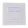 InLine rėmelio rinkinys 2x RJ45 keystone SNAP‑In, baltas RAL9010