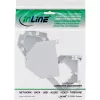 InLine Keystone laikiklis 1 prievado, SNAP-In, skirtas DIN bėgiui 76203C