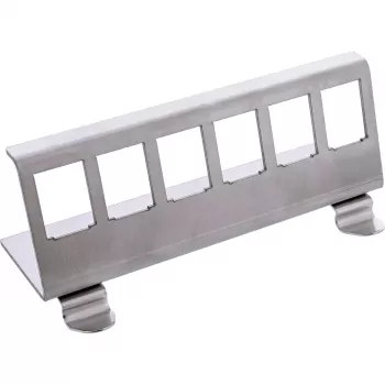 InLine 76203G metalinis Keystone laikiklis DIN bėgiui, 6 prievadai