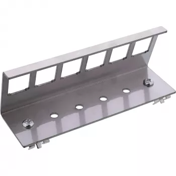 InLine 76203G metalinis Keystone laikiklis DIN bėgiui, 6 prievadai
