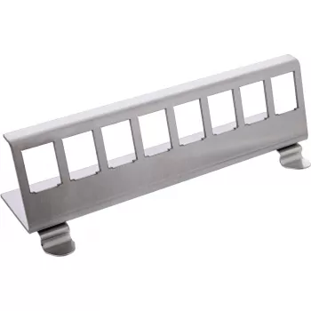 InLine 76203H metalinis Keystone laikiklis DIN bėgiui, 8 prievadų