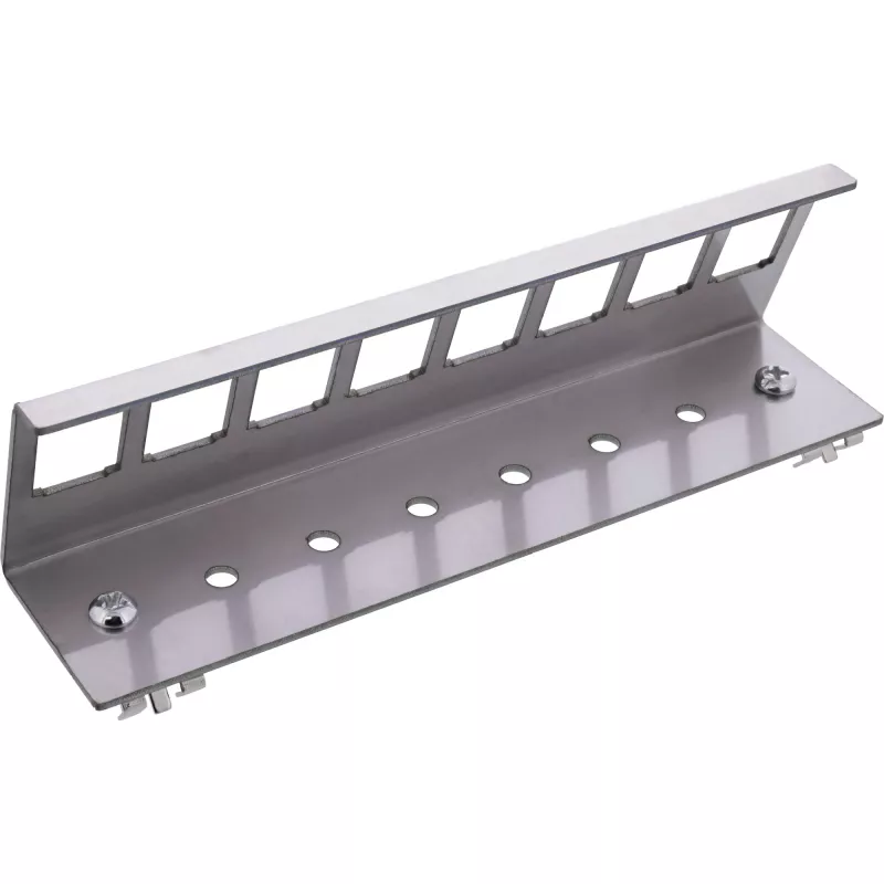 InLine 76203H metalinis Keystone laikiklis DIN bėgiui, 8 prievadų