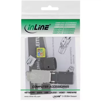InLine RJ45 kištukas Cat.6A 500MHz, montuojamas vietoje, ekranuotas, su užsukamu dangteliu