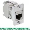 InLine Keystone SNAP-In modulio laikiklis, vienvietis, metalinis, plokštiems paviršiams 76205A