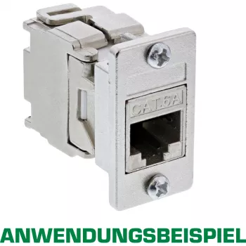 InLine Keystone SNAP-In modulio laikiklis, vienvietis, metalinis, plokštiems paviršiams 76205A