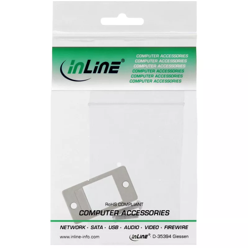 InLine Keystone SNAP-In modulio laikiklis, vienvietis, metalinis, plokštiems paviršiams 76205A