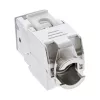 InLine Keystone RJ45 lizdas, ekranuotas, Cat.6A, pilkas, 8 vnt. pakuotė