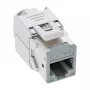 InLine Keystone RJ45 lizdas, ekranuotas, Cat.6A, pilkas, 8 vnt. pakuotė