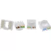 InLine Keystone RJ45 lizdas, ekranuotas, Cat.6A, mėlynas, 8 vnt. pakuotė