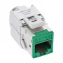 InLine Keystone RJ45 lizdas, ekranuotas, Cat.6A, žalias, 8 vnt. pakuotė