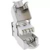 InLine Keystone RJ45 lizdas, ekranuotas, Cat.6A, juodas, 8 vnt. pakuotėje