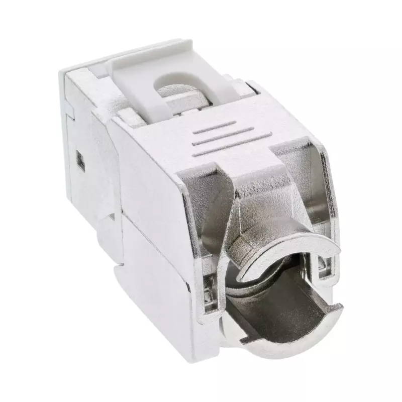 InLine Keystone RJ45 lizdas, ekranuotas, Cat.6A, baltas, 8 vnt.