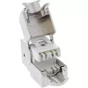 InLine Keystone RJ45 lizdas, ekranuotas, Cat.6A, baltas, 8 vnt.