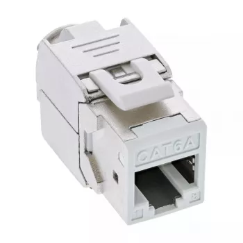 InLine Keystone RJ45 lizdas, ekranuotas, Cat.6A, baltas, 8 vnt.