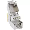 InLine Keystone RJ45 kištukinis lizdas, ekranuotas, Cat.6A, geltonas, 8 vnt. pakuotė