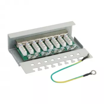 InLine Patch Panel Cat.6 8 prievadų darbalaukio pilkas RAL7035