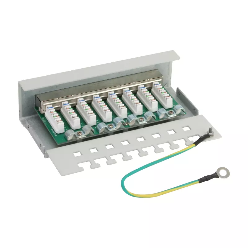 InLine Patch Panel Cat.6 8 prievadų darbalaukio pilkas RAL7035