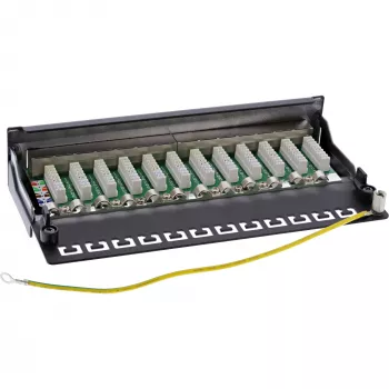 InLine Patch Panel Cat.6 12 portų stalinis / sieninis juodas RAL9005